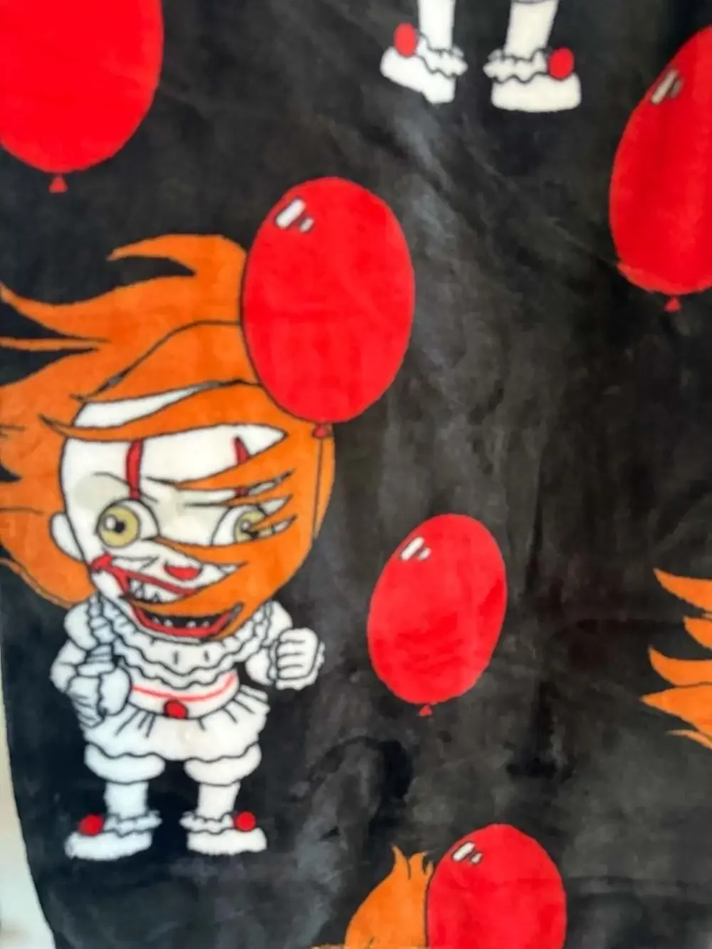 IT Pennywise Chibi Print Super Soft Plush Throw Blanket